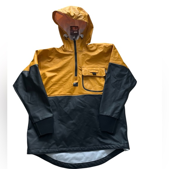 Helly Hansen Roan Anorak Ochre/Charcol Men’s Medium NWOT - Picture 2 of 8